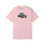 Vintage Pickup Truck & Guitar T-Shirt — Retro Americana Tee for Musicians & Classic Car Fans