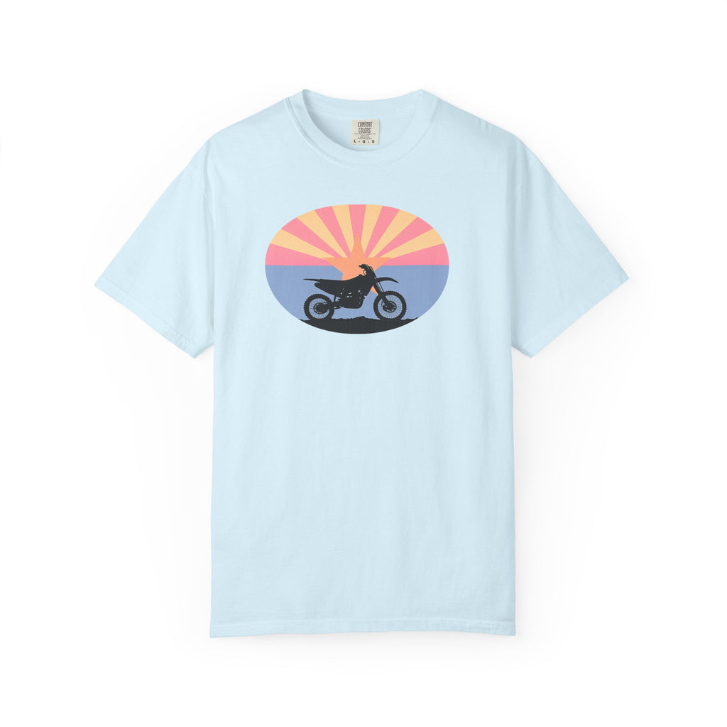 Copy of Sunset Motorcycle T-Shirt — Retro Bike Silhouette Tee