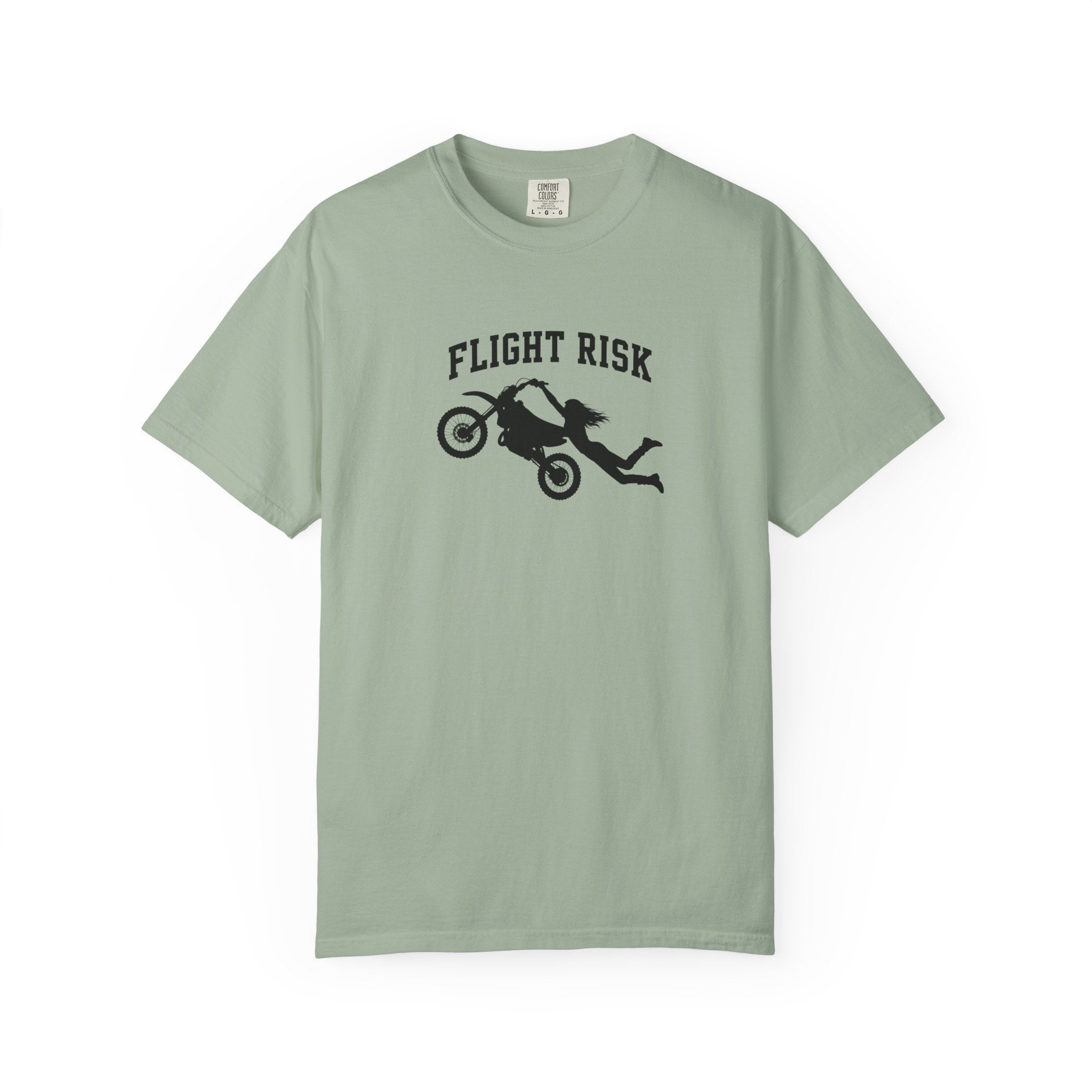 Flight Risk Motorcycle T-Shirt — Stunt Rider Graphic Tee
