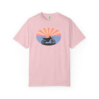 Copy of Sunset Motorcycle T-Shirt — Retro Bike Silhouette Tee