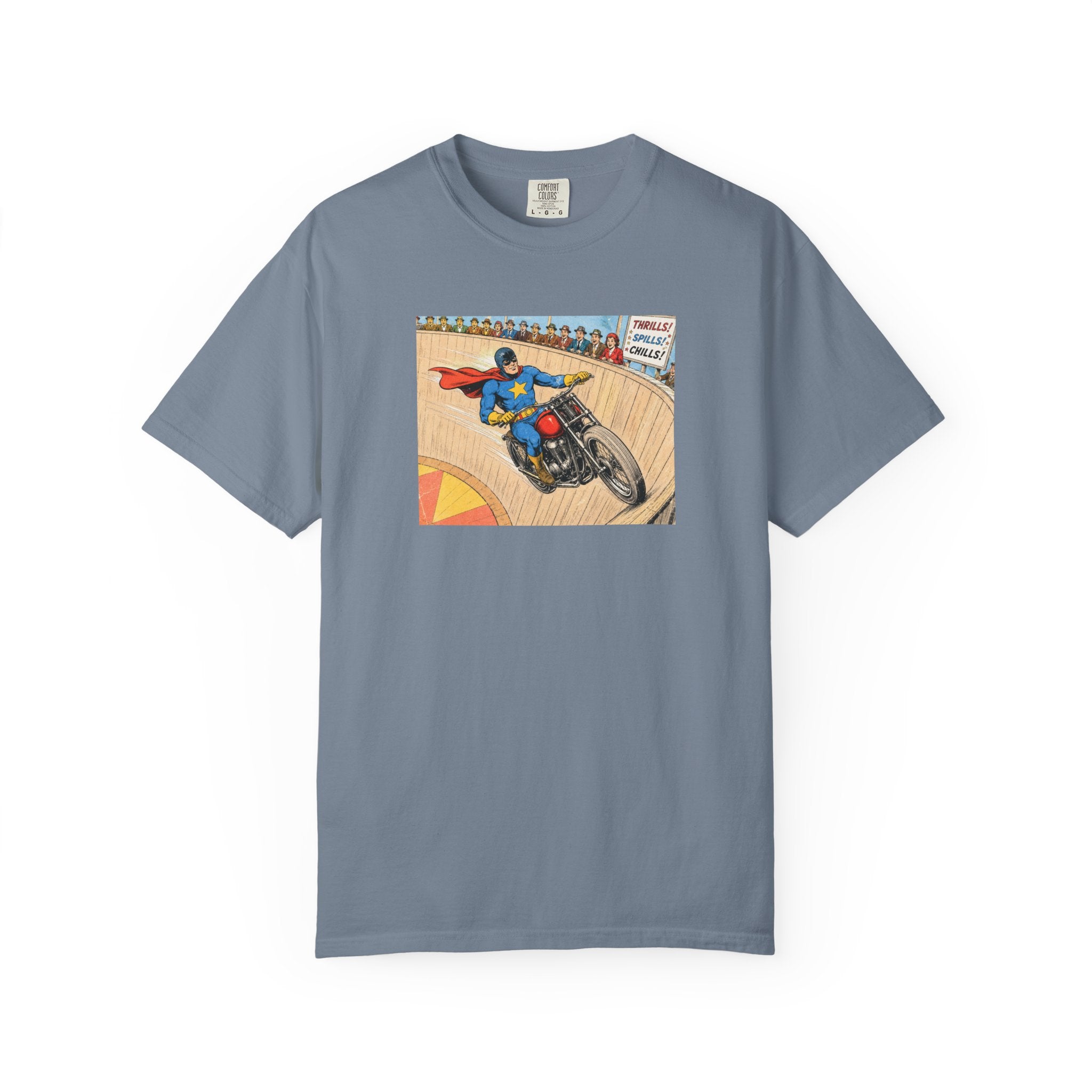 Motorcycle Racer Vintage Comic T-Shirt