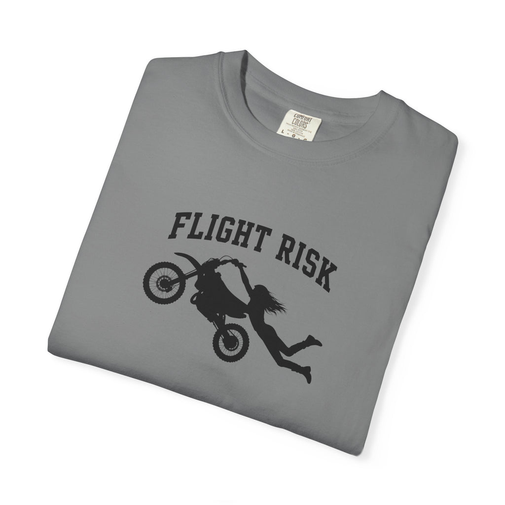 Flight Risk Motorcycle T-Shirt — Stunt Rider Graphic Tee