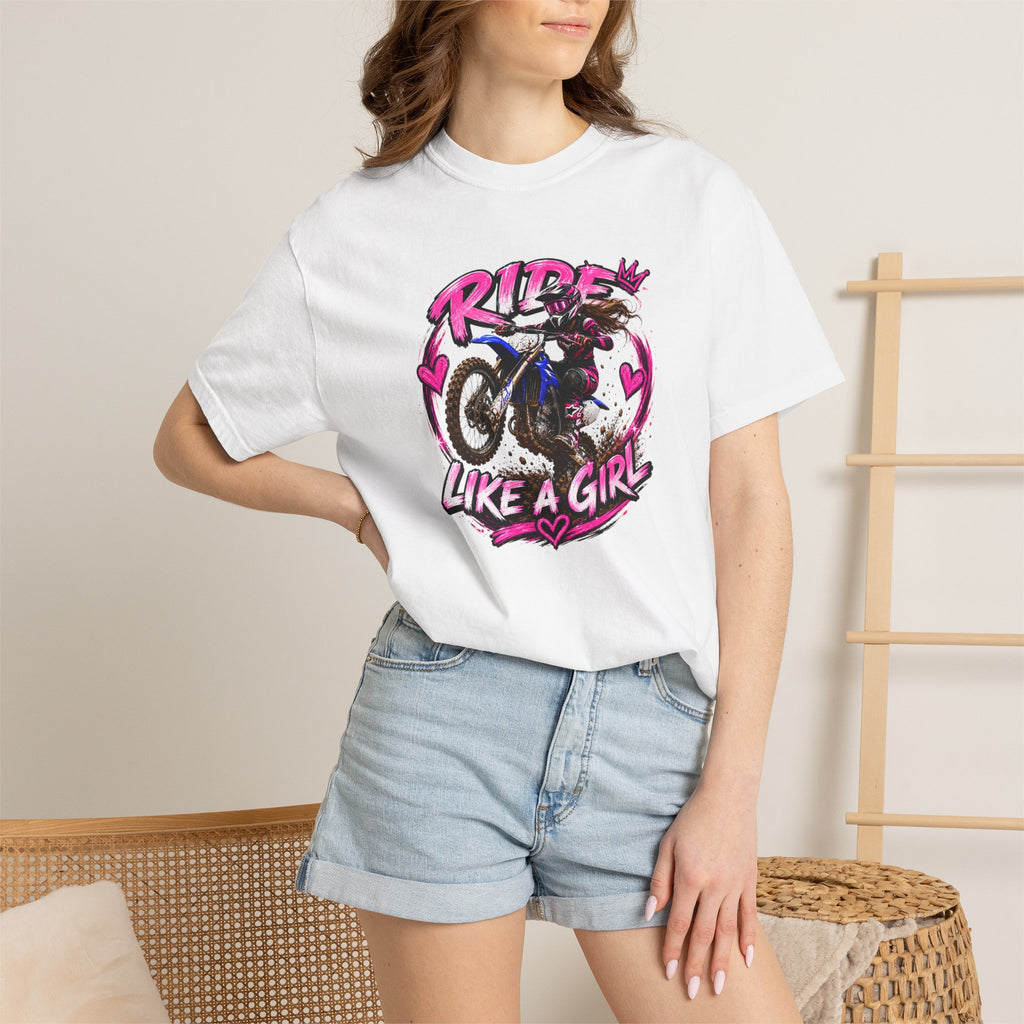 Ride Like a Girl T-Shirt — Women's Motocross Dirt Bike Graphic Tee