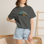 Vintage Pickup Truck & Guitar T-Shirt — Retro Americana Tee for Musicians & Classic Car Fans