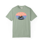 Copy of Sunset Motorcycle T-Shirt — Retro Bike Silhouette Tee