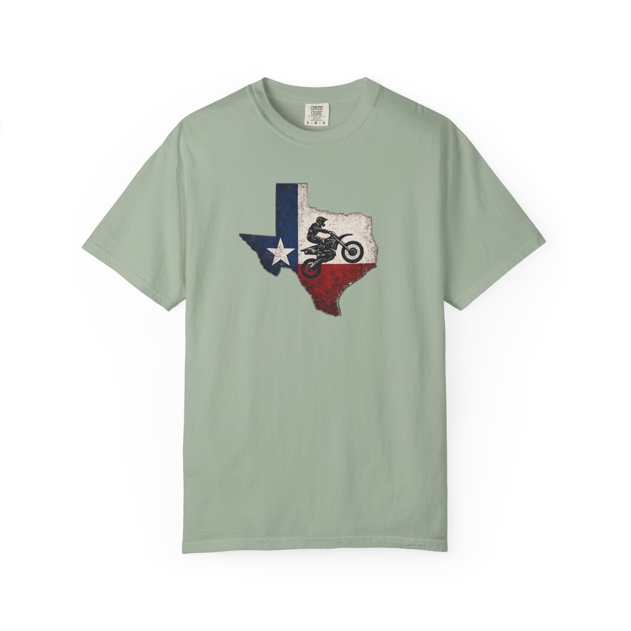 Copy of Texas Off-Road Motorcycle T-Shirt — Lone Star Dirt Bike Graphic