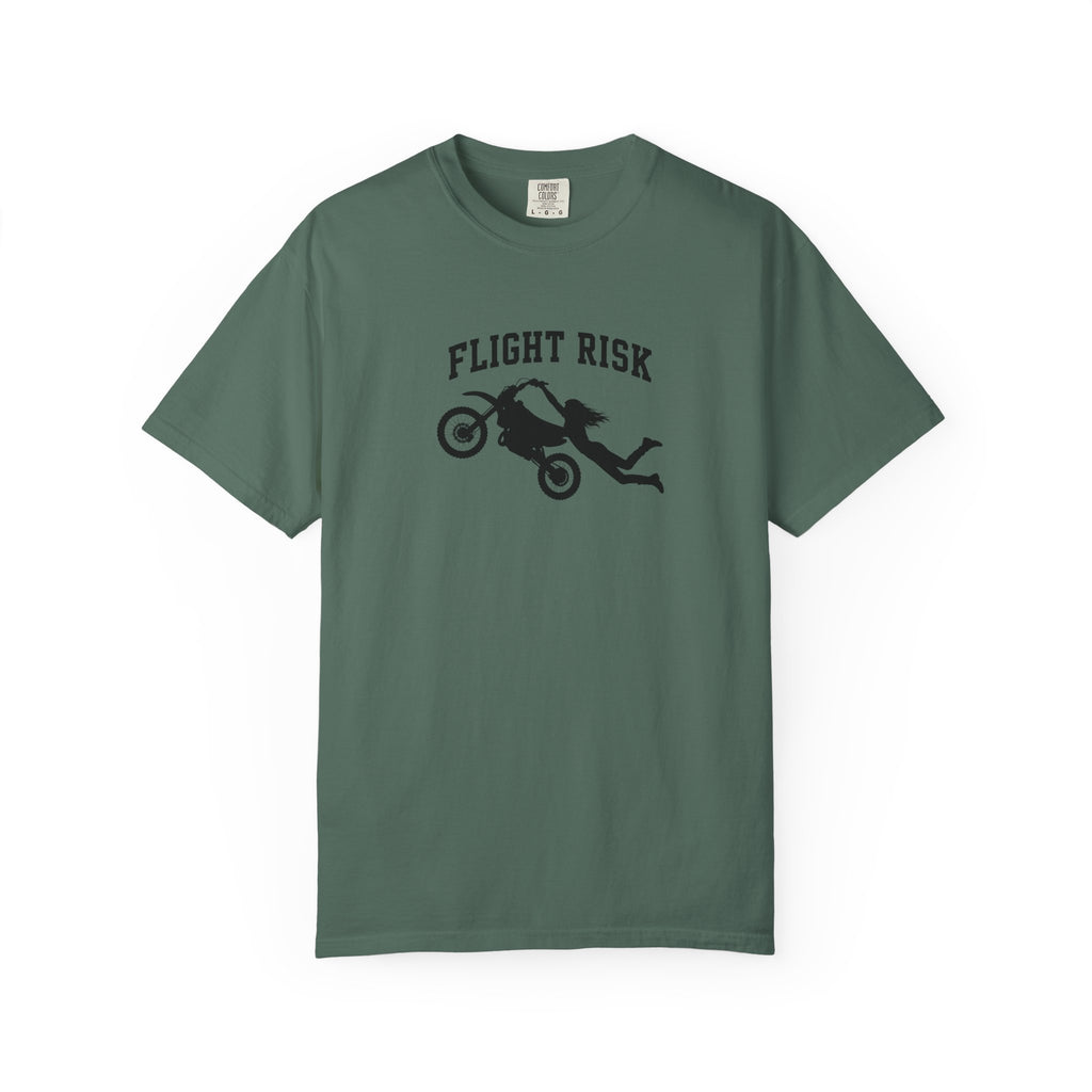 Flight Risk Motorcycle T-Shirt — Stunt Rider Graphic Tee