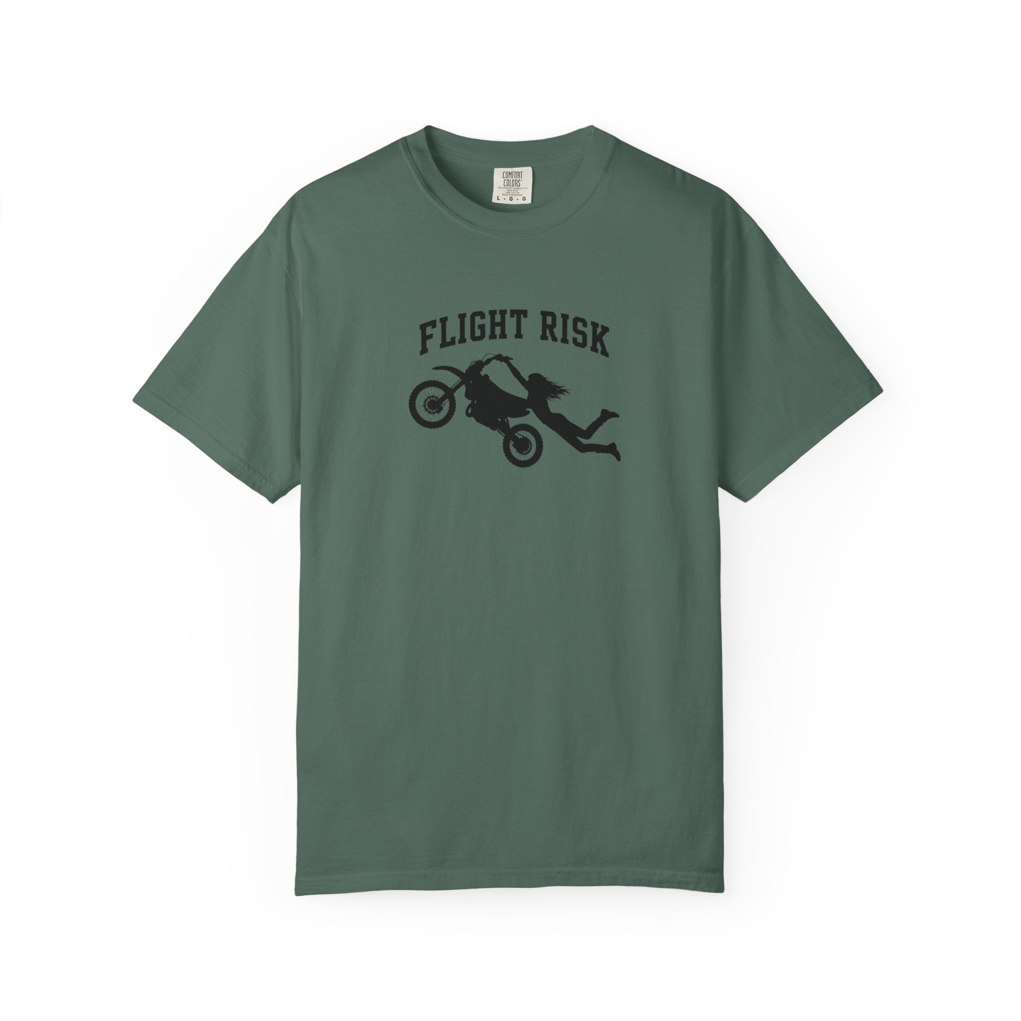Flight Risk Motorcycle T-Shirt — Stunt Rider Graphic Tee