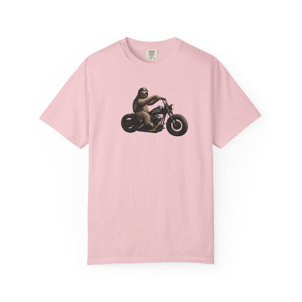 Motorcycle Sloth T-Shirt — Funny Biker Animal Tee
