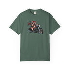 Biker Pig Motorcycle T-Shirt — "Live to Eat, Love to Ride" Retro Graphic Tee