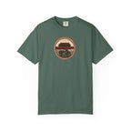 Vintage Camera & Pagoda T-Shirt — Retro Travel Photography Tee