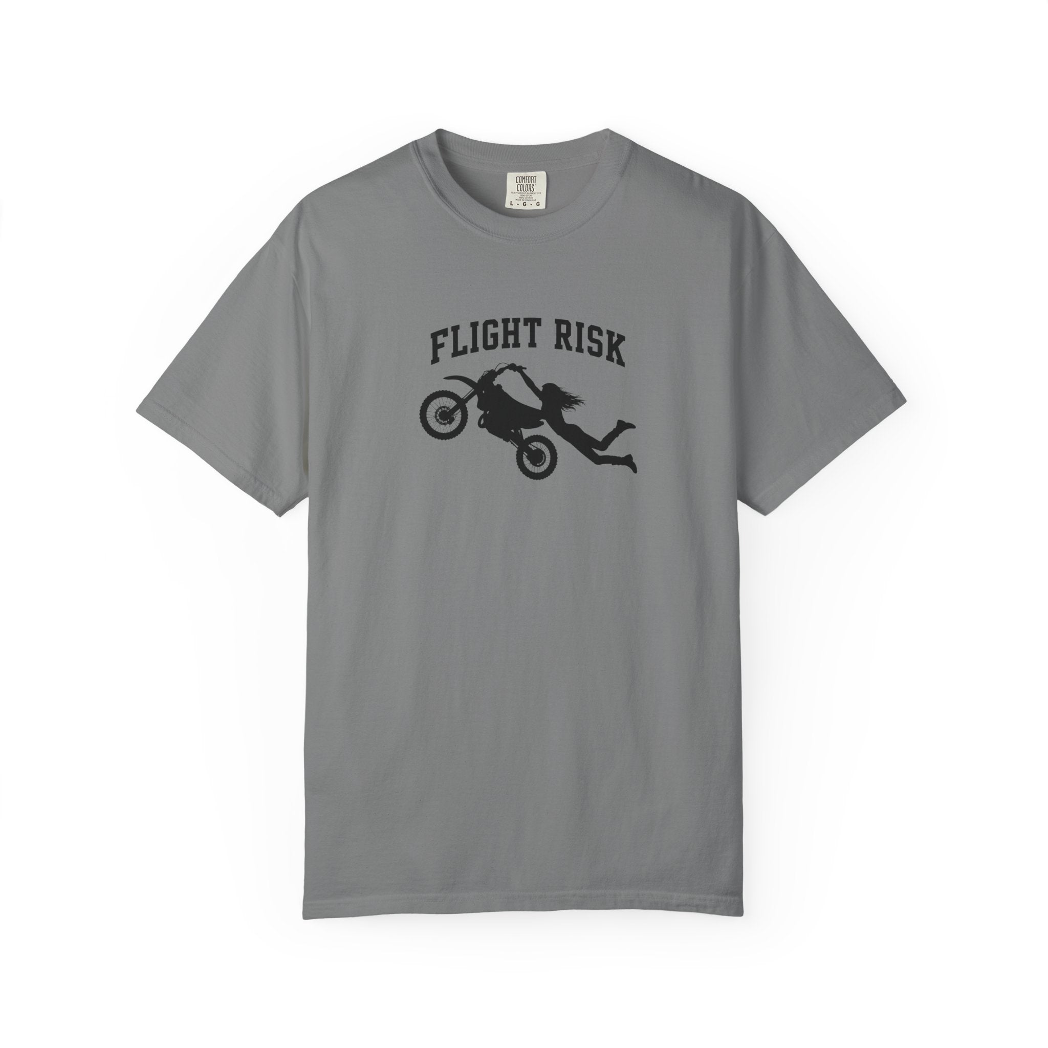 Flight Risk Motorcycle T-Shirt — Stunt Rider Graphic Tee
