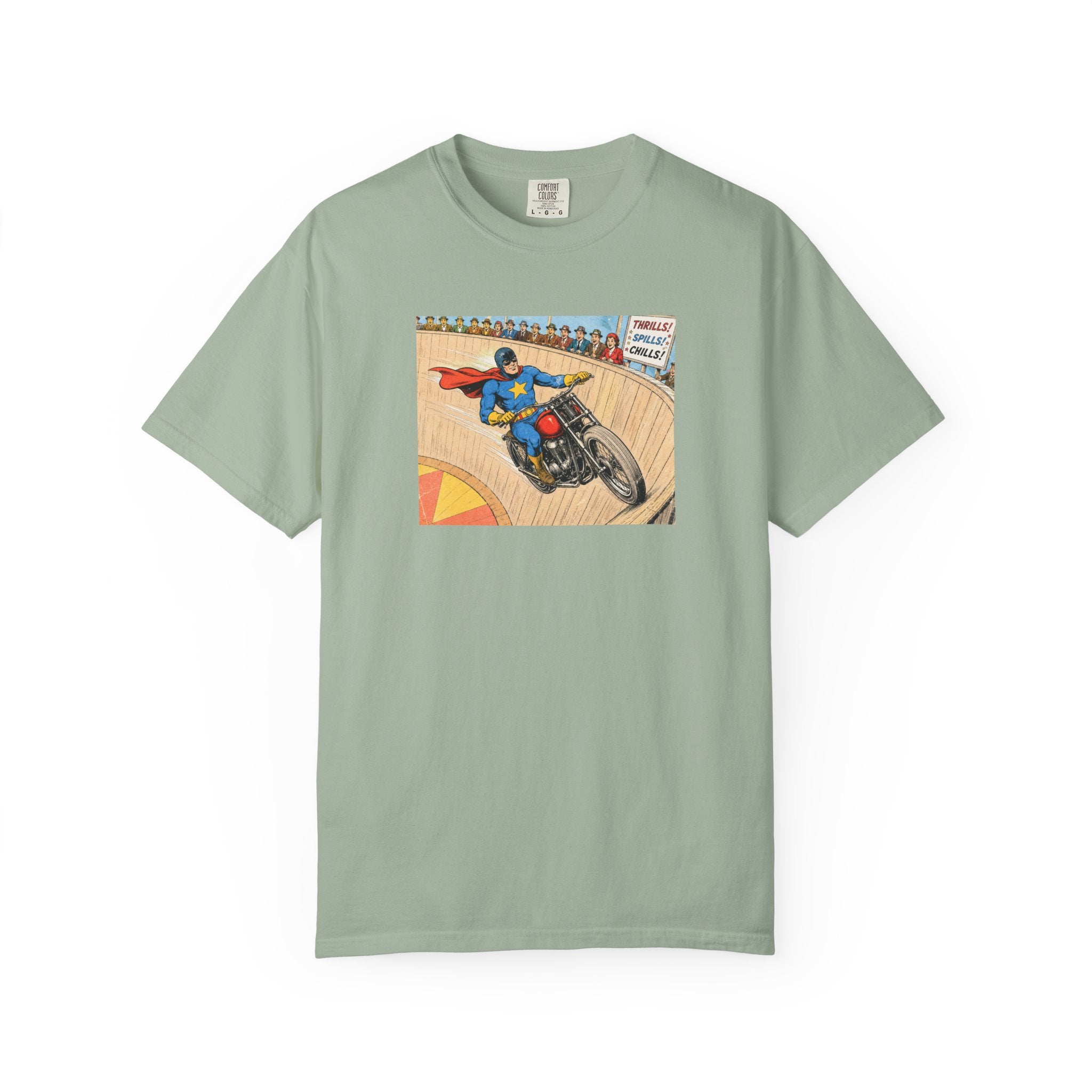 Motorcycle Racer Vintage Comic T-Shirt