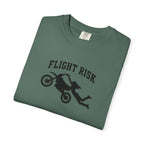 Flight Risk Motorcycle T-Shirt — Stunt Rider Graphic Tee
