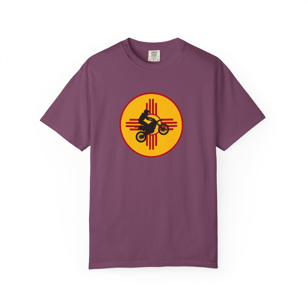 Sunset Motorcycle T-Shirt — Retro Bike Silhouette Tee