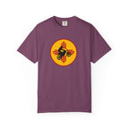 Sunset Motorcycle T-Shirt — Retro Bike Silhouette Tee