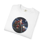 Santa on Motorcycle T-Shirt — Christmas Biker Holiday Tee