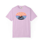 Copy of Sunset Motorcycle T-Shirt — Retro Bike Silhouette Tee