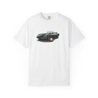 Classic Sports Car Tee — Vintage Jaguar with Guitar Graphic