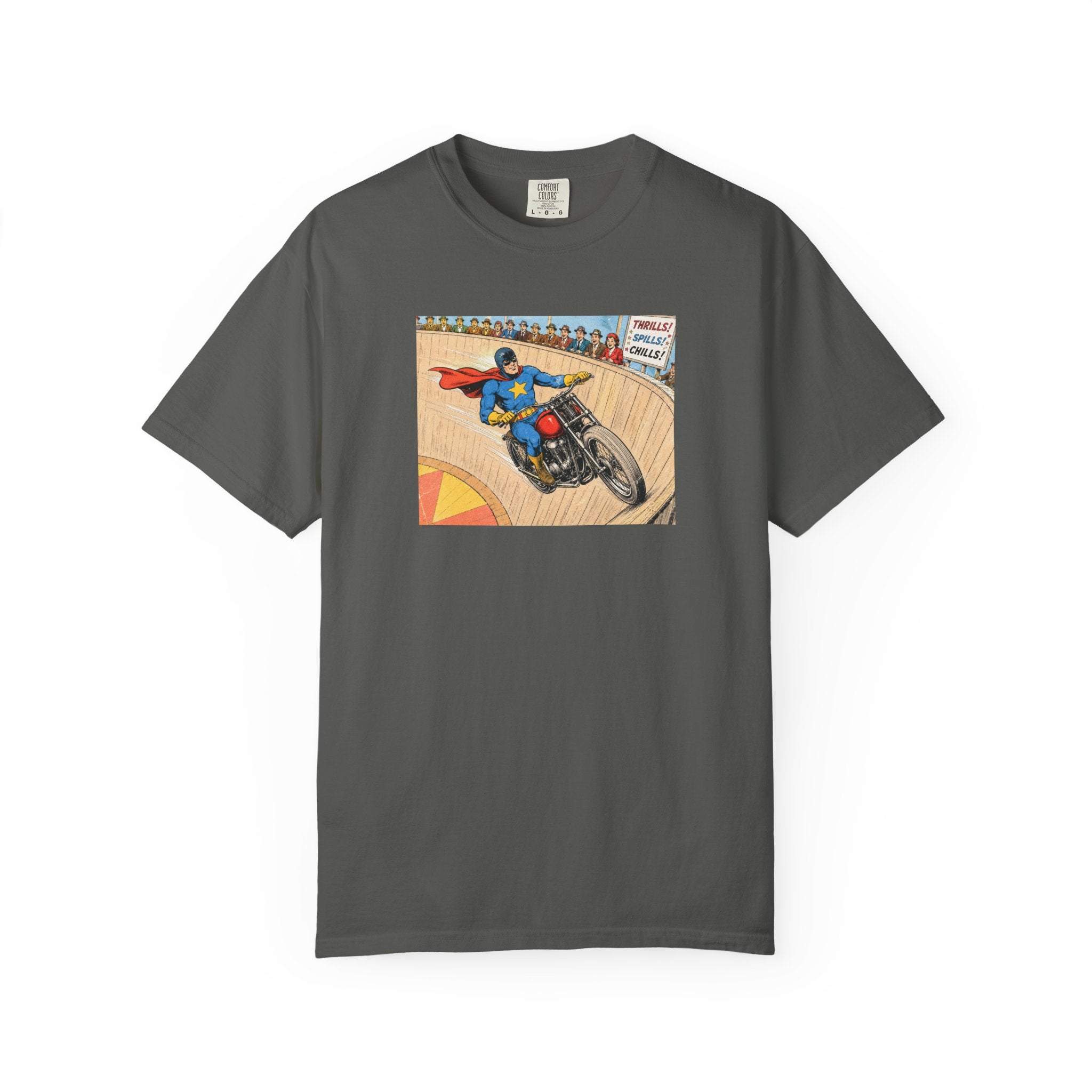 Motorcycle Racer Vintage Comic T-Shirt