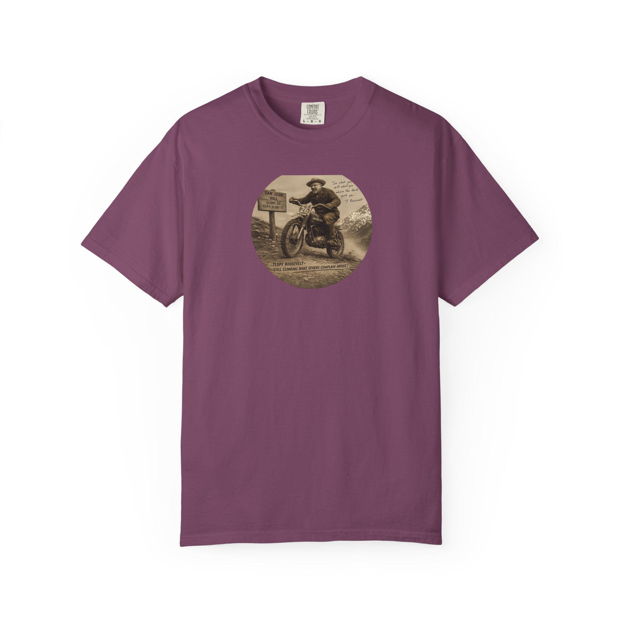 Vintage Motorcycle Tee — 'The Swiss Alps' Retro Rider Graphic T-Shirt