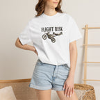 Flight Risk Motorcycle T-Shirt — Stunt Rider Graphic Tee