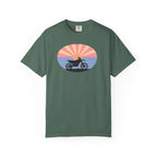 Copy of Sunset Motorcycle T-Shirt — Retro Bike Silhouette Tee