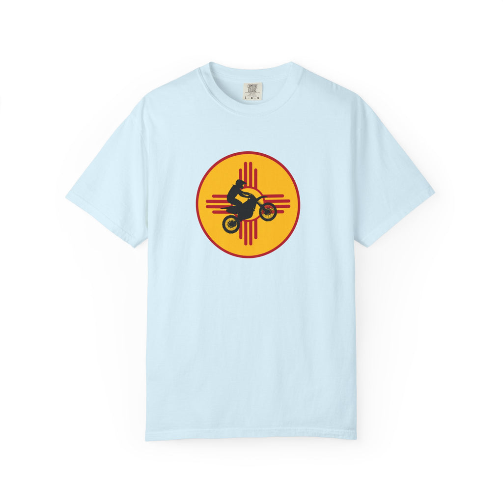 Sunset Motorcycle T-Shirt — Retro Bike Silhouette Tee