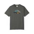 Vintage Pickup Truck & Guitar T-Shirt — Retro Americana Tee for Musicians & Classic Car Fans