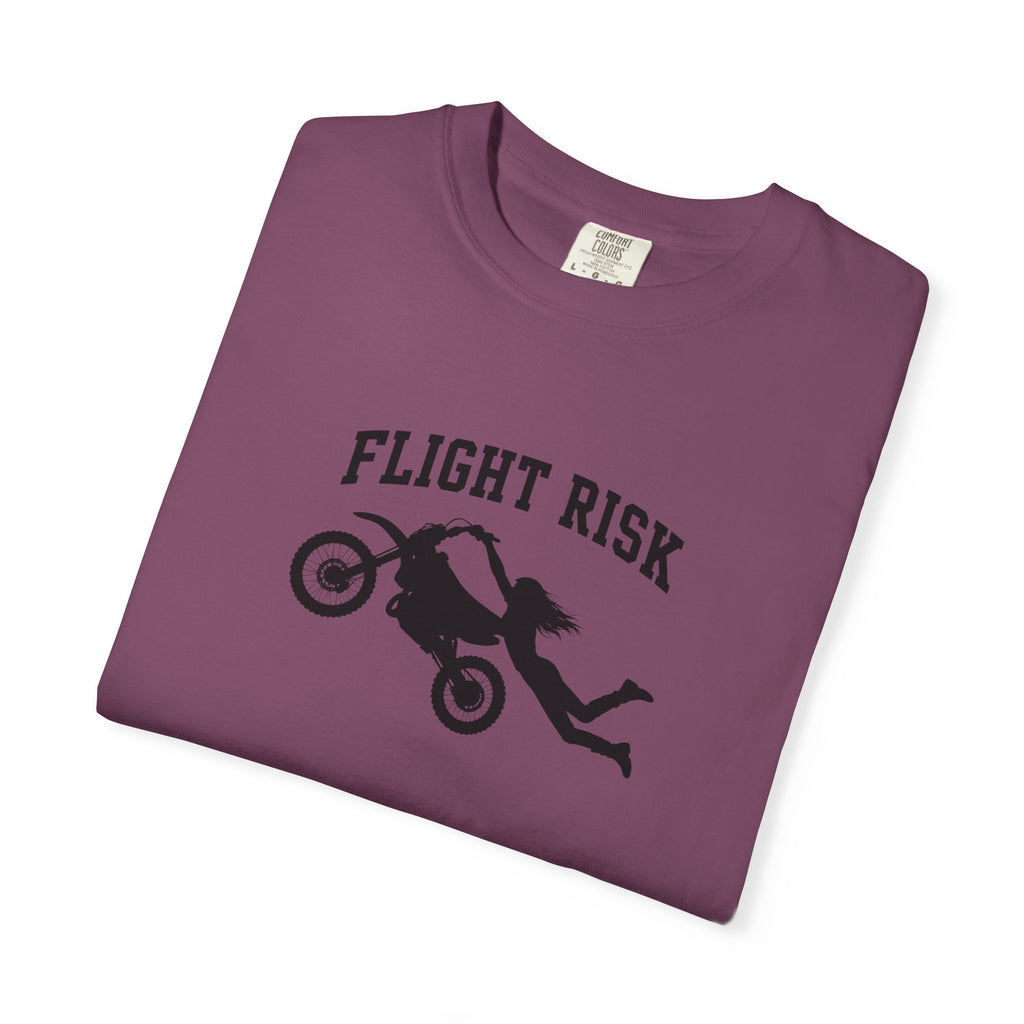 Flight Risk Motorcycle T-Shirt — Stunt Rider Graphic Tee