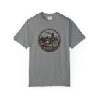 Classic Triumph Motorcycle T-Shirt — Vintage British Flag Ride Tee