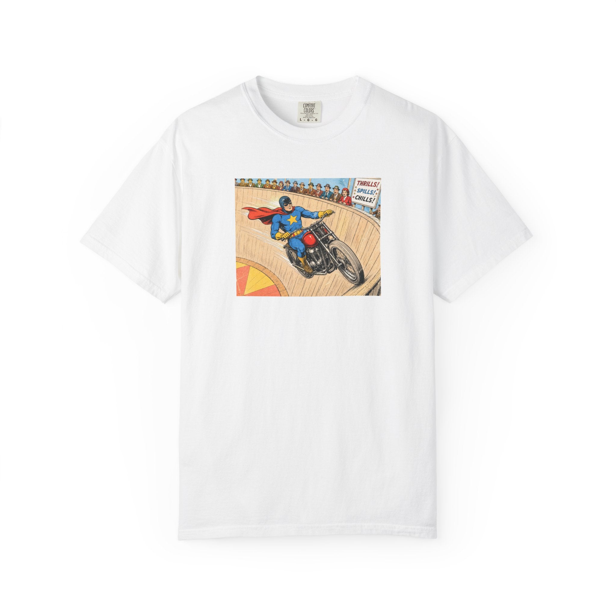 Motorcycle Racer Vintage Comic T-Shirt