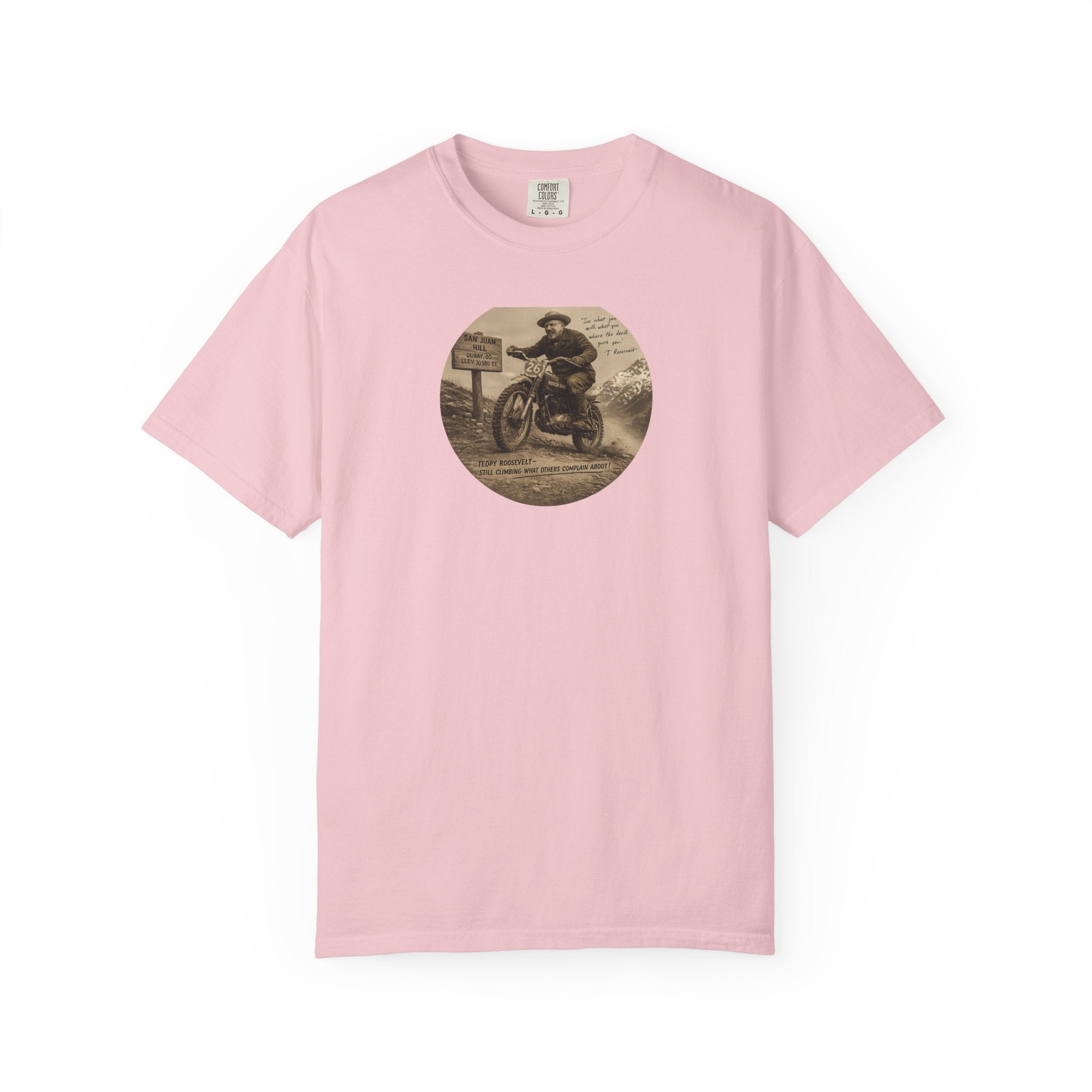 Vintage Motorcycle Tee — 'The Swiss Alps' Retro Rider Graphic T-Shirt
