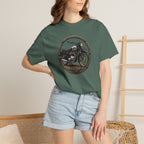 Classic Triumph Motorcycle T-Shirt — Vintage British Flag Ride Tee